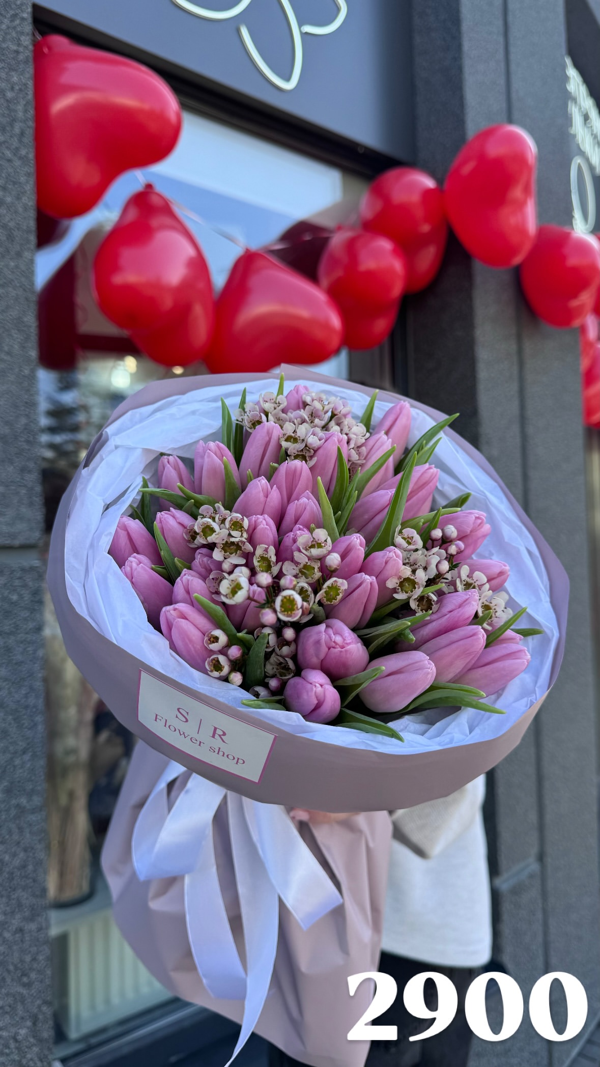 ніжний букет тюльпанів